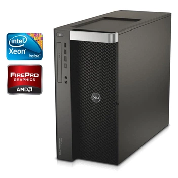 Рабочая станция Dell Precision T7610 Tower / Intel Xeon E5-2670 v2 (10 (20) ядер по 2.5 - 3.3 GHz) / 32 GB DDR3 / 256 GB SSD / AMD FirePro W5100, 4 GB GDDR5, 128-bit б/у