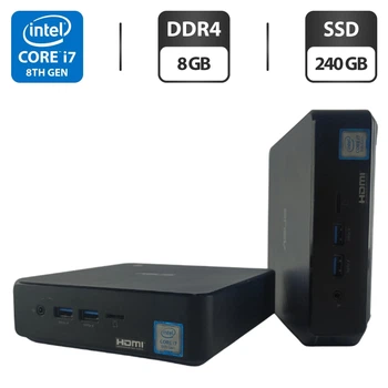 Неттоп Asus Chromebox 3 Mini PC USFF / Intel Core i7-8550U (4 (8) ядра по 1.8 - 4.0 GHz) / 8 GB DDR4 / 240 GB SSD / Intel UHD Graphics 620 / Wi-Fi б/у