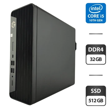 Компьютер HP ProDesk 600 G6 SFF / Intel Core i5-10400 (6 (12) ядер по 2.9 - 4.3 GHz) / 32 GB DDR4 / 512 GB SSD / Intel UHD Graphics 630 б/у