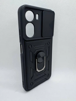 Протиударний чохол Defense Ring для Xiaomi Redmi A7 Pro з кільцем Чорний