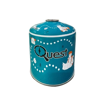 Набір із 12 шт газових балонів різьбових бутанових Quest 450гр всесезонний клапан SBN-188 (Q-G450_12)