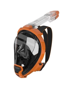 Маска Ocean Reef Aria QR + Full Face оранжева L/XL не запотіває дозволяє дихати носом (501606ALP) (OR019024)