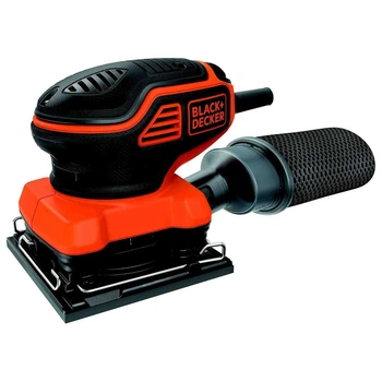 Шлифмашина вибрационная сетевая BLACK+DECKER KA450 мощность 220 Вт вес 1.5 кг размер подошвы 113.5х109 мм (KA450)