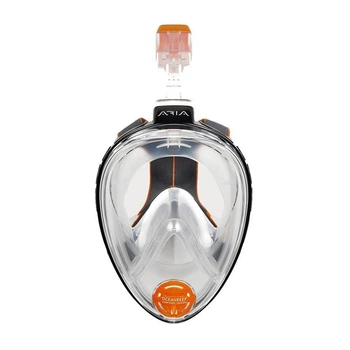 Маска Ocean Reef Aria Classic Full Face белая/черная S/M 180° обзор не запотевающая (501619ALP) (OR018035)