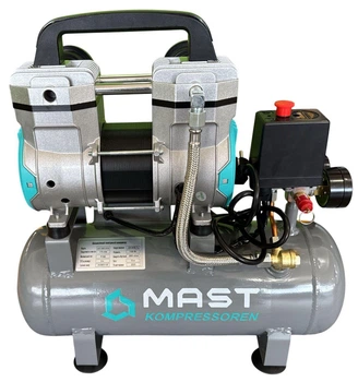 Поршневой компрессор Mast MOF1390 Безмасляный 1100 Вт 9 л 175 л/мин (MOF1390) (MOF1390/1100-9L)