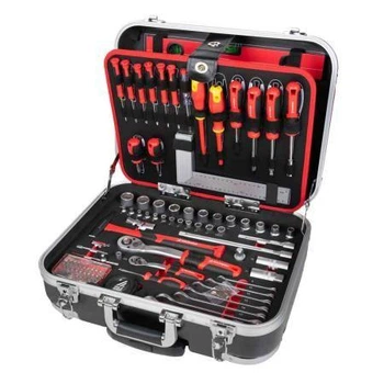 Ящик инструментов Holzmann WZK167PRO 167 инструментов размер 490х370х200 мм ударостойкий пластиковый кейс (WZK167PRO)
