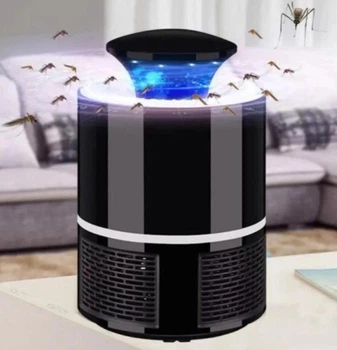 Лампа-ловушка уничтожитель комаров, мошек и насекомых Mosquito Killer Lamp, 5 Вт, антимоскитный светильник, безопасен для детей, беременных и аллергиков, черный