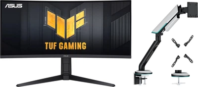 Набор Монитор 34" Asus TUF Gaming VG34VQL3A (90LM06F0-B02E70/90LM06F0-B01E71) + Настольное крепление для монитора ITech LDT96-C012 24"-57"