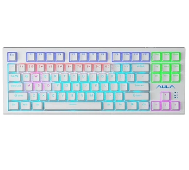 Клавиатура Aula F3032 "Wind", White, переключатели KRGD Red (6948391204680)