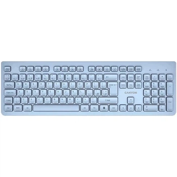 Клавиатура беспроводная Canyon HKB-W01, Blue (CNS-HKBW01BL)