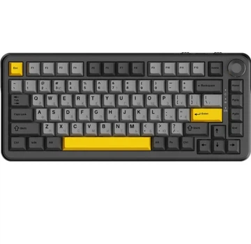Клавиатура Ajazz AK820 MAX, Black/Gray/Yellow (AK820MAX-WM-BGY)