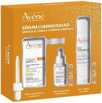 Набір по догляду за обличчям Avene Сироватка освітлювальна 30 мл + Сироватка зволожувальна 10 мл + Термальна вода 50 мл (3282779447041)