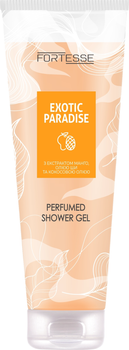 Парфюмированный гель для душа Fortesse Pro Exotic Paradise с экстрактом манго, маслом ши и кокосовым маслом 270 мл (4823115508126)
