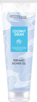 Парфумований гель для душу Fortesse Pro Coconut Dream з кокосовим молочком, екстрактами алое вера та жасмину 270 мл (4823115508157)