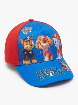 Детская кепка Paw Patrol сине-красная с ярким принтом, бейсболка для мальчика на липучке 48-50 см