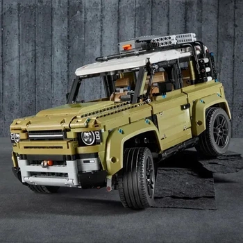 Конструктор Off-Road Defender 2573 деталей — внедорожник спорткар, хаки, в стиле лего