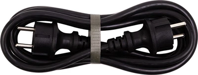 Сетевой кабель PowerPlant 2x2.5мм2, 16А, 100% медь (two male plugs) 2 м Черный (EX610747)