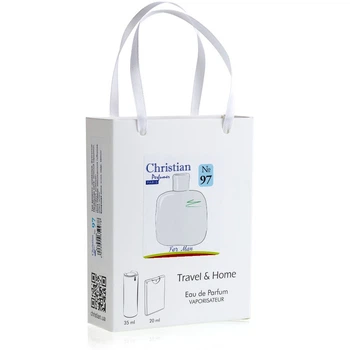 Подарунковий набір парфумерії Christian for men Travel & Home K-2035 № 097 (версія L 12.12 Blanc LACOSTE)