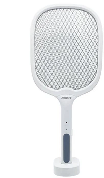 Електричний знищувач комах ARDESTO, сітка 3000 В, акум. 1200 мА•год, USB micro-B > USB-A, білий (MSK-H3000)
