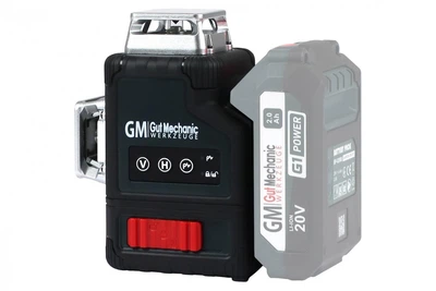 Рівень (нівелір) лазерний акумуляторний GUT MECHANIC 20V 520NM MAX.-30 м (без АКБ І заряд. пристрою)