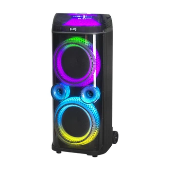 Переносная Bluetooth колонка KOLAV-D2118 с микрофонами и пультом Портативная акустика 80 Вт 10"