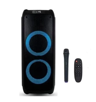 Портативна акустична Bluetooth-колонка з RGB-підсвічуванням і мікрофоном ZPX-7786 2х10" 300Вт 82х37х34 см