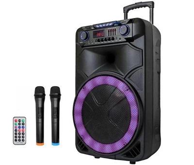 Акустическая переносная колонка ZXX-1011 300Вт 15" 45х72х36см USB/SD/FM/BT/2MIC/ДК