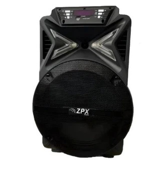 Портативна акустична Bluetooth-колонка з RGB-підсвічуванням і мікрофоном ZPX-7780 12" 350Вт 60х30x29 см
