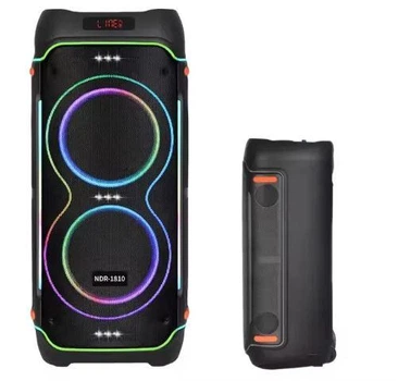 Переносная Bluetooth колонка KOLAV-LJ2833 с микрофонами и пультом Портативная акустика 80 Вт 8"