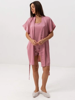 Халат BARWA garments 0242 S/L Розовый (2110002429193)