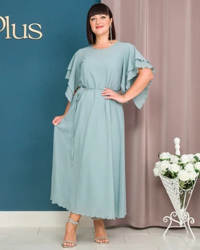 Плаття Alenka Plus 1104-3, 52, темно-бірюзовий