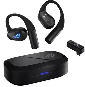 Bezprzewodowe słuchawki gamingowe ASUS ROG Cetra Open Wireless Gaming Earbuds Black (90YH0450-BTUA00)