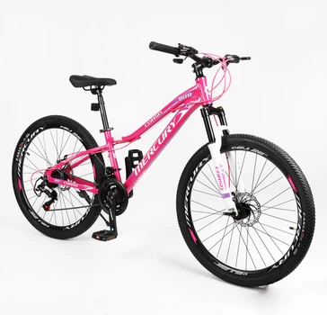 Велосипед Спортивный 26 дюймов Corso MERCURY MR-579 оборудование Shimano алюминиевая рама 13 дюймов 21 скорость. White and Pink (190263)
