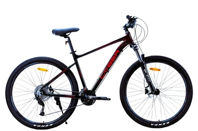 Велосипед Спортивный 29 дюймов Corso Cyber CB-746 оборудование Shimano Alivio алюминиевая рама 19 дюймов 27 скоростей. Black and Red (194755)