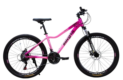 Велосипед Спортивный 26 дюймов Corso Integra NG-641 оборудование Shimano алюминиевая рама 15 дюймов 21 скорость. Pink (194576)