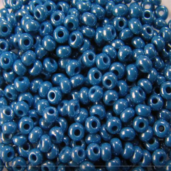 Чеський бісер для вишивки Preciosa 10/0 38220 синий 50 г