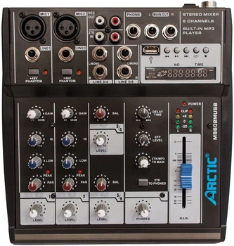 Аналоговый микшерный пульт Arctic MS602M USB (33406)
