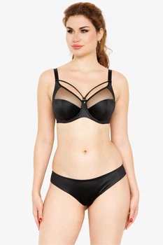 Бюстгальтер с мягкой чашкой ZeBra 536005, чорний, 80G