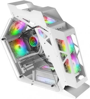 Игровой корпус для ПК Mars Gaming MC61 / без БП / ARGB Chroma / Белый (102125697)
