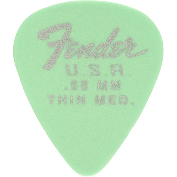 Набор медиаторов Fender 351 Dura-Tone .58 12-Pack, Surf Green