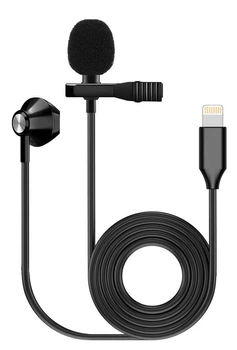 Микрофоны шнуровые Fzone KM-06 LAVALIER MICROPHONE W/ EARPHONE (Lighting)