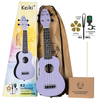 Укулеле Ortega Keiki Pack K2-LAF Sopano, Lavander Field (комплект)