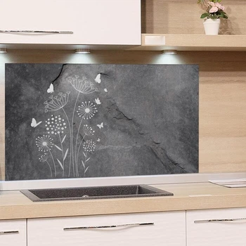 Стеклянный кухонный фартук 80 х 60 см GRAZDesign