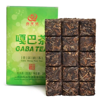 Чай Шен Пуэр GABA 2024 года 200 г, прессованный, Юньнань, гора Бада (F3CA3879AE2F)