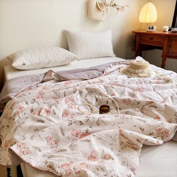 Одеяло евро летнее из муслина Colorful Home Print 5 21312 200х230 см