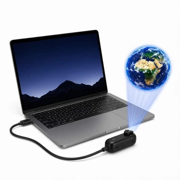 Проектор Galaxy Projector Lamp компактний, USB живлення, 10 слайдів з планетами та галактиками
