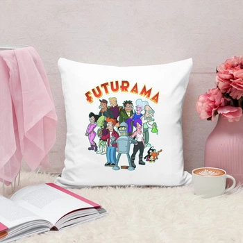 Подушка плюшевая мультфильм Футурама Futurama 35х35 см (ФТ000139)