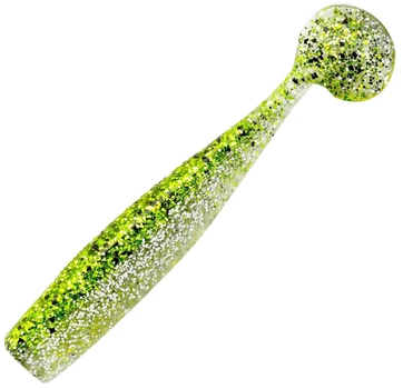 Силикон Lunker City Shaker 4.5 7 шт Green/White (1102-80594)