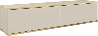 Тумба под ТВ навесная Perfect Home Oro RTV135 135x32x30 см, 2-дверная Бежевый (000012376952)