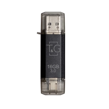 Флеш-накопитель T&G Star Series 16GB USB 3.0/Type-C Чорний
